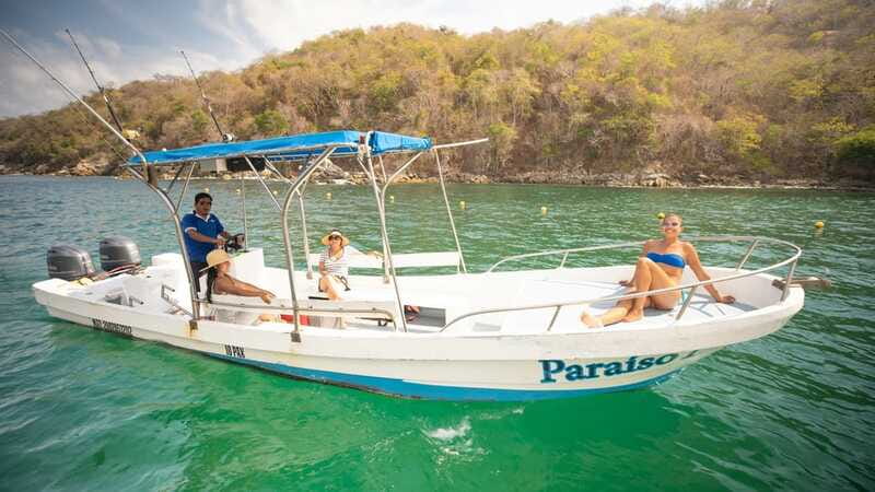 From La Crucecita: Private Huatulco 7 or 5 Bays Boat Trip - What the $291 group price really buys