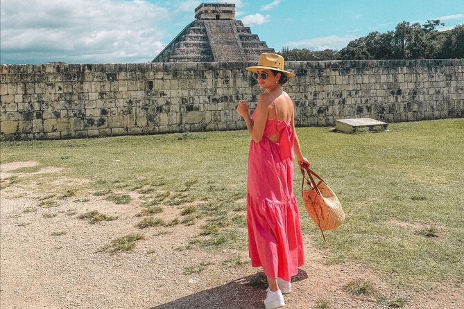From Merida: Chichen Itza Tour, Izamal, Cenote Ik Kil and Food - Chichén Itzá before the crowds and heat build