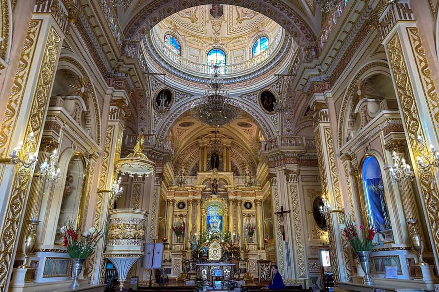 From Mexico City: One-day adventure: Puebla, Cholula, and Tonantzintla - At Cholula’s enormous pyramid