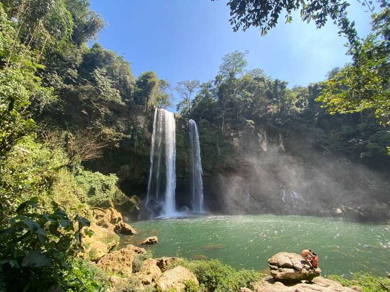 From Palenque: Waterfalls Misol-ha y Agua Azul. - Agua Azul: two and a half hours among blue cascades