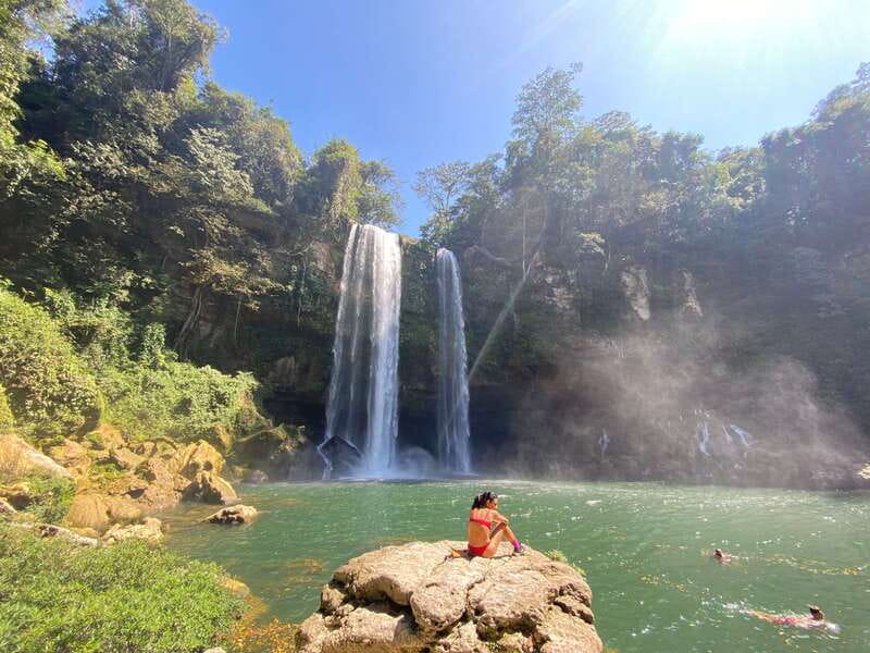 From Palenque: Waterfalls Misol-ha y Agua Azul. - What the $52 price really covers
