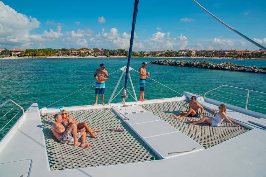 From Puerto Aventuras: Share Catamaran Tour - Setting out from Puerto Aventuras