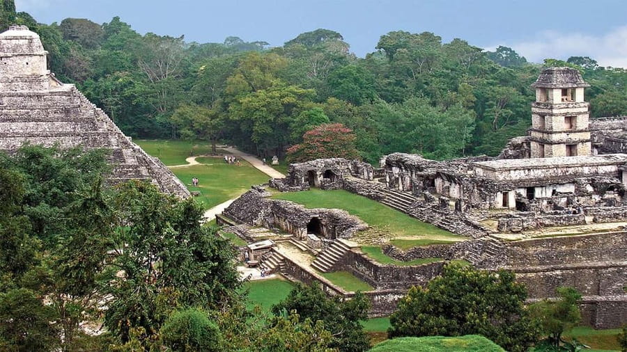 From San Cristóbal: Agua Azul and Palenque Day Trip - Misol-Ha and its 30-meter curtain of water