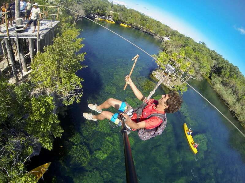 From Tulum: Four-Cenote Adventure - Cenote Azul is the underwater finale