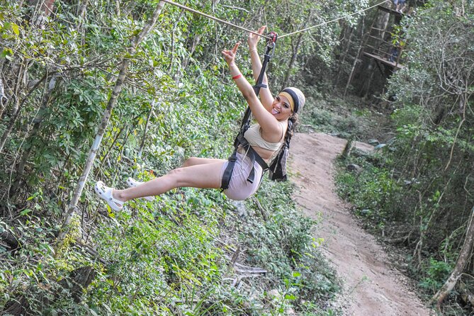 Half Day in Cancun Atvs Ziplines and Cenote Park - A jungle park day near Puerto Morelos
