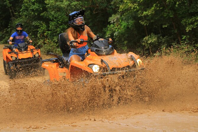 Hidden Cenote Swim & ATV Jungle Adventure with Transportation - Taking the Can-Am Outlander onto the trail