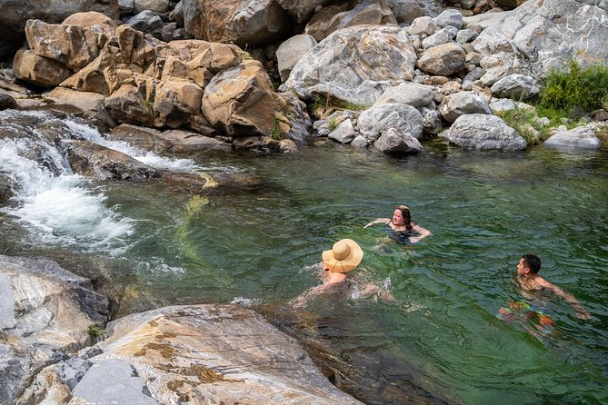 Hike the native Pericu road in Sierra de la Laguna. - Cooling off in Sierra de la Laguna’s water