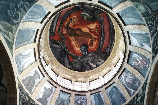 History and Murals: Walking Tour Guadalajara - Entering Cabañas Museum with time to look up
