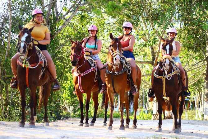 Horseback Riding Cenote, Zipline.Transportation & Tequila Tasting - Four ziplines and hanging bridges
