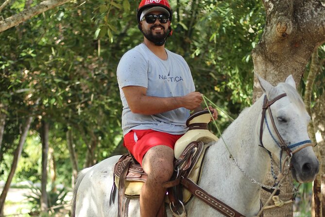 Horseback Riding Cenote, Zipline.Transportation & Tequila Tasting - Horseback riding through the jungle