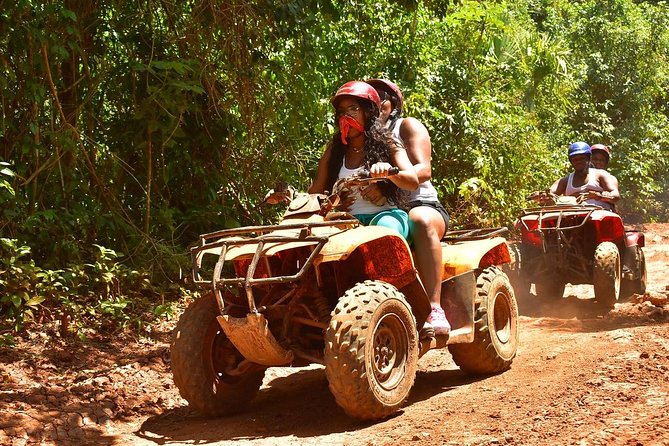 Horseback Riding plus ATV, Cenote, Ziplines, and Lunch - ATV riding on a controlled jungle course