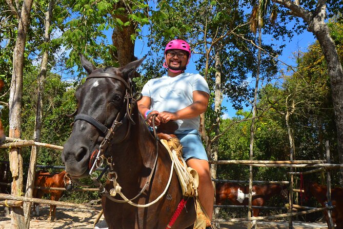 Horseback riding with ATV, zip lines and cenote, lunch and transfer - The Mayan cenote is the day’s best reset
