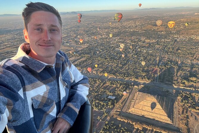 Hot Air Balloon Flight with Breakfast Cave and Pyramids Tour - Walking the pyramids with a local guide