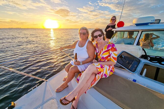 Isla Mujeres, Cancún Private Sunset Trip - The sunset finish around North Beach