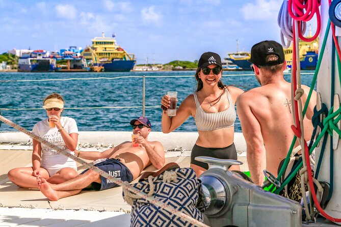 Isla Mujeres Catamaran Tour with Open Bar, Lunch and Snorkeling - The Spinnaker ride and the open bar