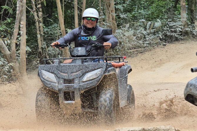 Jade Caverns and Mayan Village Cozumel ATV TOUR - Riding the Dirt and Rocky Trails