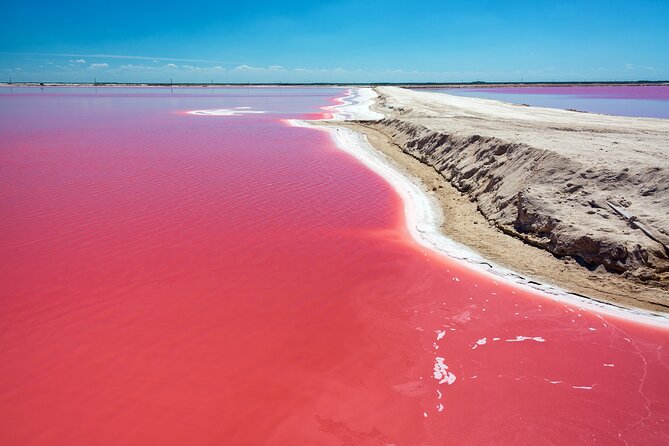 Las Coloradas Pink Lake & Rio Lagartos Guided Tour - The pink pools at Las Coloradas