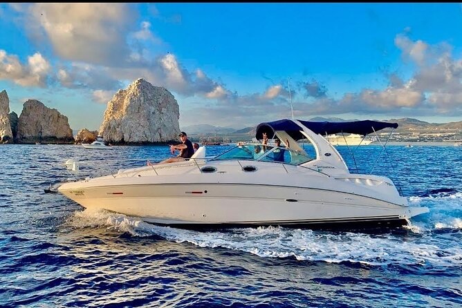 Los Cabos Private Yacht Whale Watching & Drinks - Up to 18 Guests - The Arch, Lovers Beach, and Cabo’s sea caves