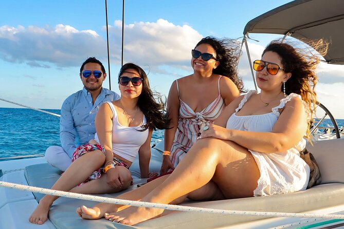Luxury Sunset Sailing Cruise in Cancun with Light Dinner and Open Bar - The sunset is beautiful, but timing is the weak link