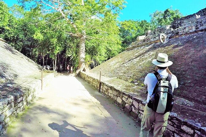 Maya Adventure from Cancun Coba and Tulum Ruins with Cenote swim - A Maya blessing before the cenote