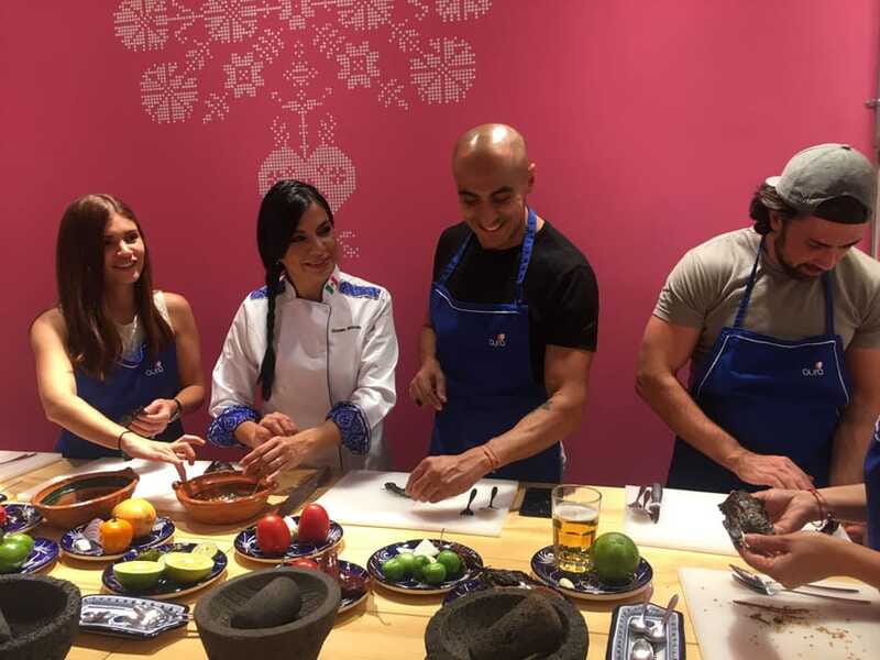 Mexico City: Authentic Mexican Cooking Class & Market Tour - Four courses, four different lessons
