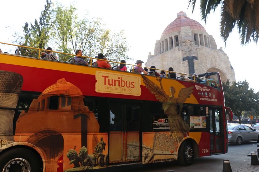Mexico City: Hop-on Hop-off Bus Tour - Weather, seating, and comfort on the open top
