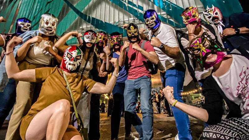 Mexico City: Lucha Libre Show, Walking Tour & Tequila - Walking through the historic center