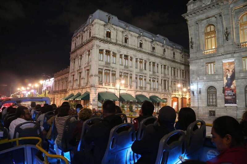 Mexico City: Night City Tour in a Double Decker Bus - Finding the Turibus beside the Cathedral