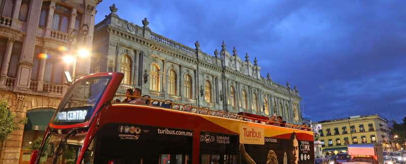 Mexico City: Night City Tour in a Double Decker Bus - The Hemiciclo a Juárez and the return ride