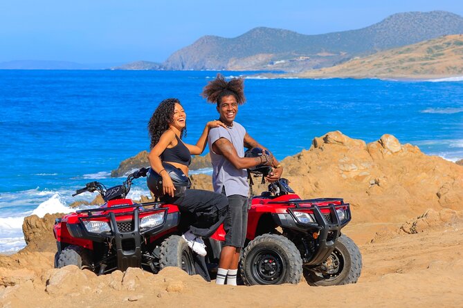 Migriño Beach and Desert ATV Tour in Cabo - Helmets, goggles, and the ATV you actually receive