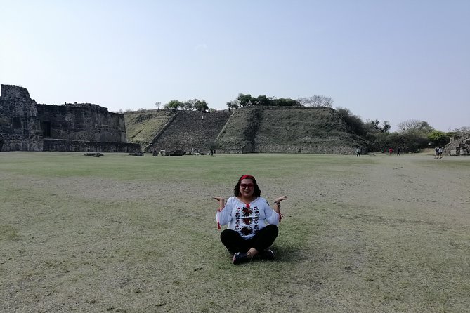 Monte Alban Guided Half Day Tour - The plaza, stairs, and mountain views