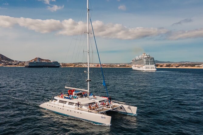 Multimillion Yacht Cabo Cruise Sunset or Snorkel Optional PICKUP! - Why the open bar changes the value