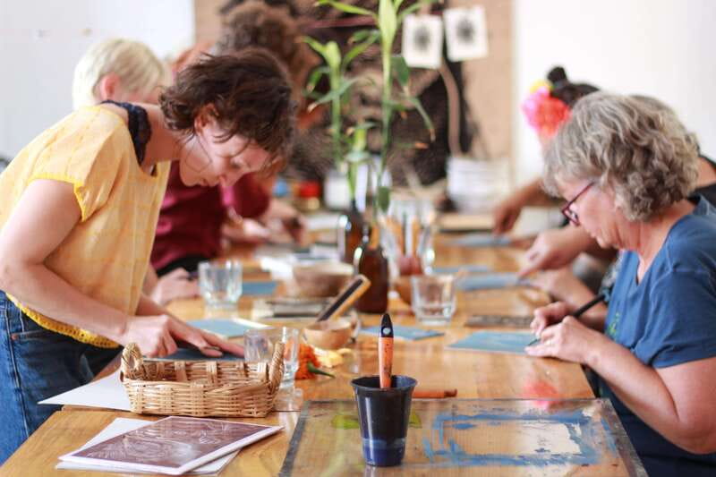 Oaxaca de Juarez: Art Printing Workshop with a Local Artist - The first stage: learning the story behind the print