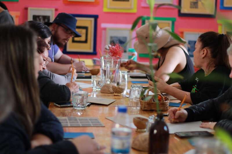 Oaxaca de Juarez: Art Printing Workshop with a Local Artist - Inking and making the first print