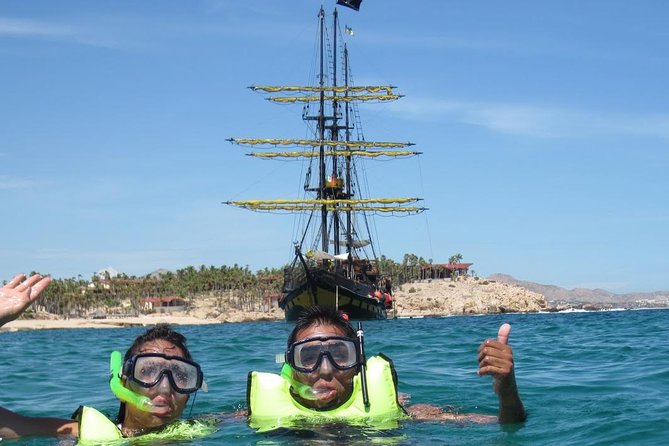 Pirate Ship Snorkel and Lunch Cruise in Los Cabos - Sailing toward Chileno Bay