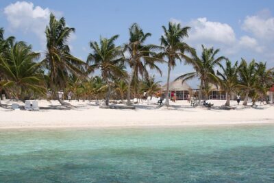 Private beach, all inclusive.