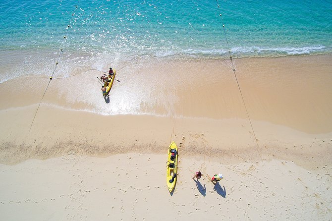 Private Glass bottom Kayak and snorkel at two Bays - A beach-to-beach adventure in Cabo