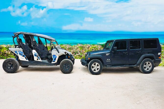 Private Jeep and 4x4 Polaris RZR Tour with Mexican Lunch - Starting with an automatic Jeep around Cozumel