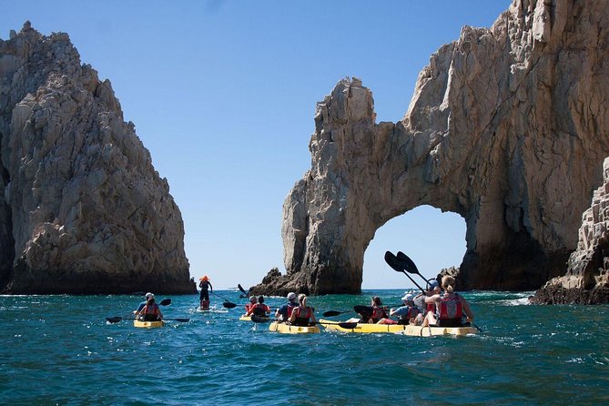 Private Los Cabos Arch & Playa del Amor tour by Glass bottom kayak - Seeing Playa del Amor From the Water