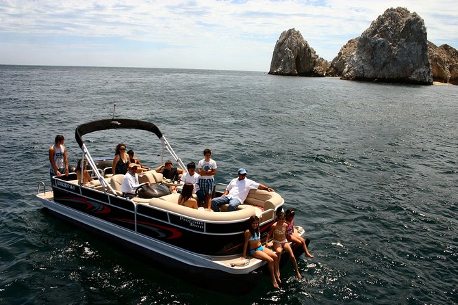 Private Luxury Pontoon Boat, Snorkel, Arch, Sunset & byond - What this Cabo cruise is really about