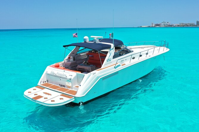 Private Luxury Yacht 55FT Rental in Cancun - The first stretch through Nichupte Lagoon