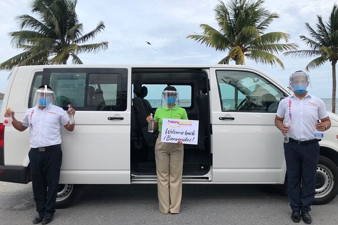 Private Roundtrip Transportation from Cancun Airport to Ferry Isla Mujeres - The value of $109 for a private group
