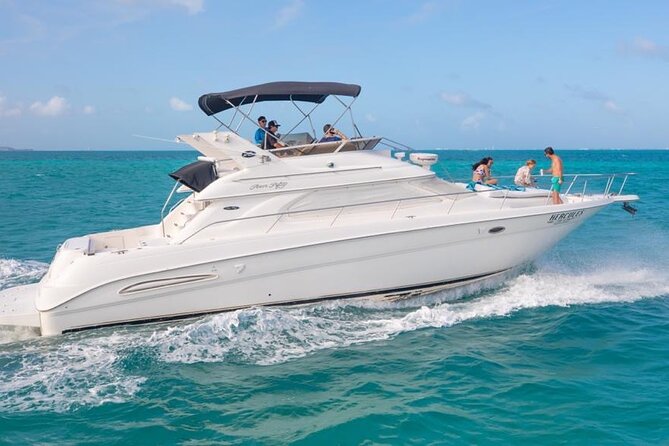 Private Yacht - 46 ft SeaRay Cancun Bay Snorkel 23P4 - The route, marina, and practical details