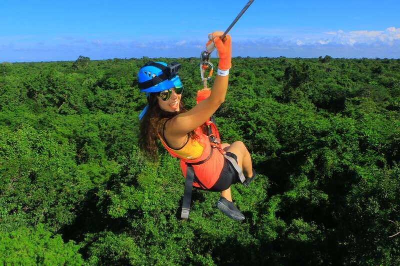 Puerto Morelos: Selvatica Jungle Zip Line Tour - The AquaZip gives the final line a wet finish