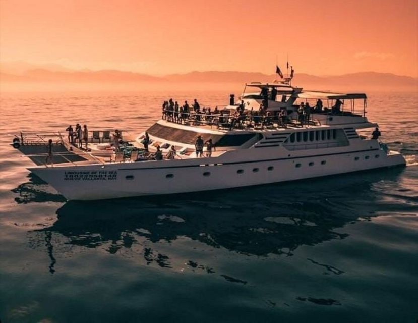 Puerto Vallarta: Mega Yacht Whale Watching Sunset Cruise - Boarding from Puerto Vallarta or Paradise Village