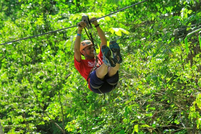 Puerto Vallarta's Best Canopy Zipline + Jorullo Bridge walk! - The steep walks between the platforms