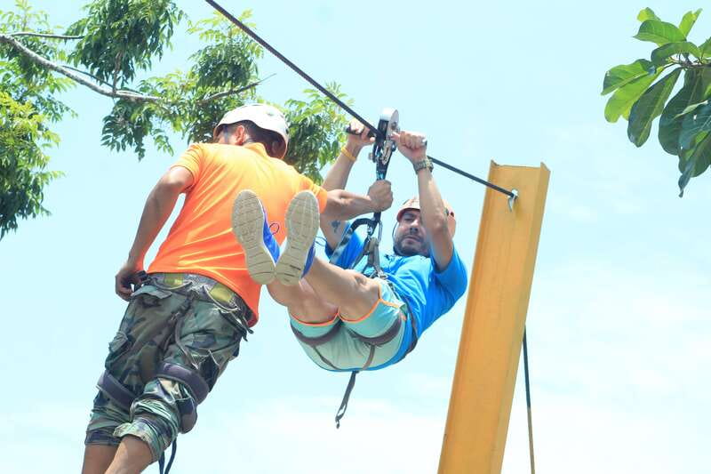 Puerto Vallarta: Zip Line, Jorullo Bridge, & Tequila Tour - Getting fitted for the first line