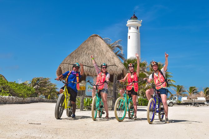 Punta Sur Eco Beach Park Electric Bike Tour in Cozumel - Faro Celarain Lighthouse and the best views
