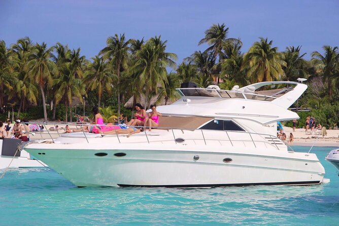 Rent a Private 46ft Yacht in Cancun - Snorkeling, swimming, and time at anchor
