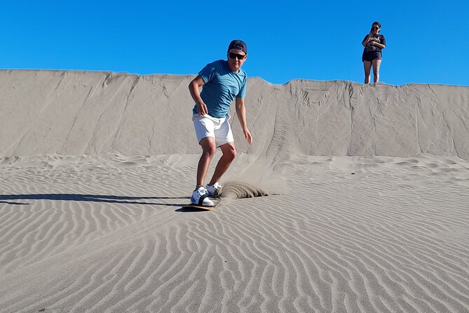 Sandboarding in the Mogote Dunes in Mexico - Why El Mogote makes a good La Paz side trip
